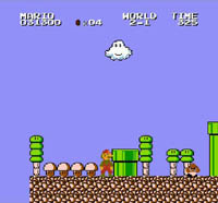 une photo d'Ã©cran de Super Mario Bros sur Nintendo Nes